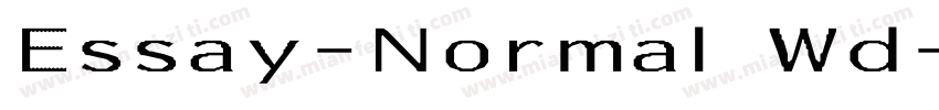 Essay-Normal Wd字体转换